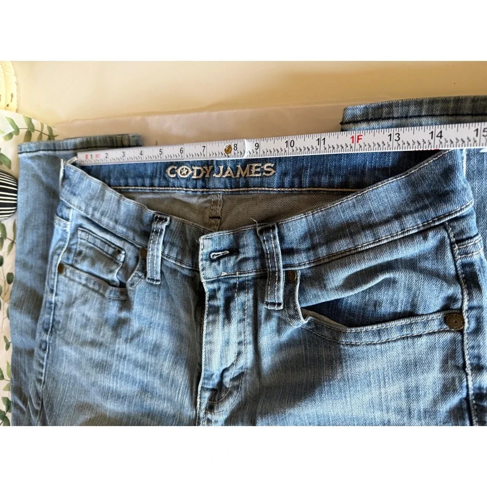 Cody‎ James Mens Medium Wash Straight Leg Western Denim Jeans Blue Size 30x32